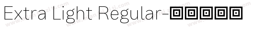 Extra Light Regular字体转换